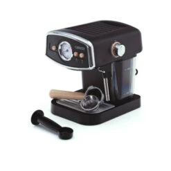Cafetera Express Semiautomática Caprizze Kai 1050 W 15 Bares Capacidad Para 5 Tazas De Café Con Vaporizador Color Negro Mate