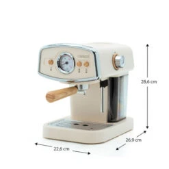 Cafetera Express Semiautomática Caprizze Kai 1050 W 15 Bares Capacidad Para 5 Tazas De Café Con Vaporizador Color Blanco Mate -Cocina Electrodomésticos Ventas 76432080 4