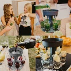 BR-Vie Dispensador De 6 Vasos De Chupito Y Soporte Dispensador De Vasos De Chupito Dispensador De Cócteles De 6 Formas Para Fiestas Noche Fiesta Bar Dispensador De Cócteles (sin Vaso) -Cocina Electrodomésticos Ventas 76779929 5