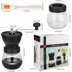 Molinillo De Café Manual, Amoladora De Cerámica Ajustable Portátil Con Tarro De Almacenamiento -Cocina Electrodomésticos Ventas 76876294 3