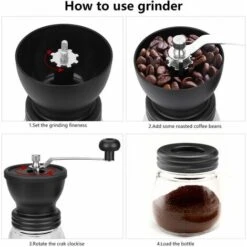 Molinillo De Café Manual, Amoladora De Cerámica Ajustable Portátil Con Tarro De Almacenamiento -Cocina Electrodomésticos Ventas 76876294 5