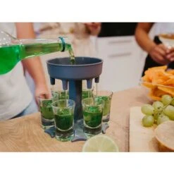 Dispensador De 6 Vasos De Chupito Y Soporte, Dispensador De Chupitos De Seis Vías, Dispensador De Chupitos De Barra, Dispensador De Cócteles, Dispensador De Lemas, Dispensador De Vino, Incluidos 6 Tap -Cocina Electrodomésticos Ventas 76876483 4