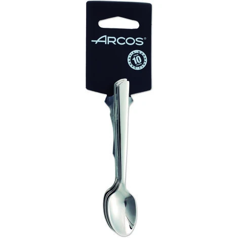Juego De Cucharas De Moka Arcos Toscana 574100 Monoblock De Una Pieza De Acero Inoxidable 18/10, De 6 Piezas Y Hoja De 11.5 Cm En Display 3 Juego De Cucharas De Moka Arcos Toscana 574100 Monoblock De Una Pieza De Acero Inoxidable 18/10, De 6 Piezas Y Hoja De 11.5 Cm En Display