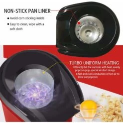 Máquina De Palomitas De Maíz De 1200 W, Máquina De Palomitas De Maíz, Máquina De Palomitas De Maíz De Aire Caliente Saludable Sin Aceite Ni Grasa (rojo) 9 Máquina De Palomitas De Maíz De 1200 W, Máquina De Palomitas De Maíz, Máquina De Palomitas De Maíz De Aire Caliente Saludable Sin Aceite Ni Grasa (rojo) -Cocina Electrodomésticos Ventas 77569305 3