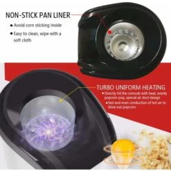 Máquina De Palomitas De Maíz, Máquina De Palomitas De Maíz, Máquina De Palomitas De Aire Caliente, Máquina De Salud Sin Aceite Y Sin Grasa (blanco) -Cocina Electrodomésticos Ventas 77570022 3