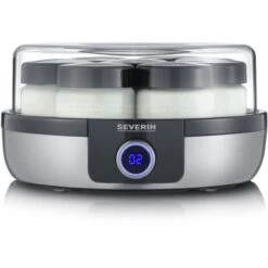 Yogurtera Digital Con Programas Automáticos Severin JG 3521 - 7 Tarros De Vidrio De 150 Ml. Acero Inox. Cepillado / Negro 13 W -Cocina Electrodomésticos Ventas 80936984 3