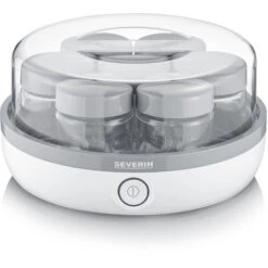Yogurtera Severin JG 3520 - 14 Tarros De Vidrio De 150 Ml. Blanco / Gris 13 W -Cocina Electrodomésticos Ventas 80936986 3