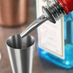 Pieza De Acero Inoxidable Aceite De Oliva Botella De Vino Tapón Vertedor Dispensador Vino Boca Licor Alcohol Tapa De Vidrio Flujo Botella De Aceite Vertedor -Cocina Electrodomésticos Ventas 81286197 2