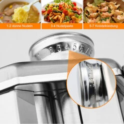 Hengda Máquina Para Hacer Pasta Fresca De Acero Inoxidable Fideos Frescos De Masa Espaguetis Manivela -Cocina Electrodomésticos Ventas 81305434 4