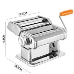 Hengda Máquina Manual De Pasta Acero Inoxidable, Herramienta Versátil Con Grosor Ajustable, Laminador Y Manivela - Fideos Frescos Caseros, Espagueti, Lasaña -Cocina Electrodomésticos Ventas 81305550 2