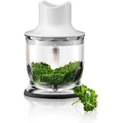 Braun Batidora De Brazo Minipimer MQ3020WH Pesto. Antisalpicaduras. Minipicadora 350 Ml Incluida. 700 W. 600 Ml. Blanco Y Azul -Cocina Electrodomésticos Ventas 82173932 4