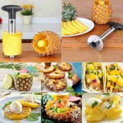 Cuchillo Para Piña, Pelador De Piña, Rebanada De Piña, Pelador De Acero Inoxidable, Cortador De Frutas -Cocina Electrodomésticos Ventas 83716234 5
