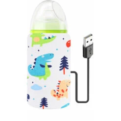 Termostato Calentador De Biberones USB Portátil Para Viajes Familiares Al Aire Libre (dinosaurio)