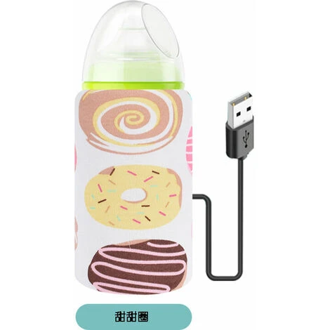 Termostato Calentador De Biberones USB Portátil Para Viajes Familiares Al Aire Libre (Donut) 3 Termostato Calentador De Biberones USB Portátil Para Viajes Familiares Al Aire Libre (Donut)