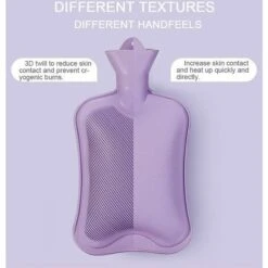 Botella De Agua Caliente Botella De Goma Clásica Opaca De Primera Calidad, Alivio Del Dolor De Agua Caliente Para Noches Acogedoras Alivio Del Dolor De Espalda Y Hombros 2L (ROJO) -Cocina Electrodomésticos Ventas 87708154 3