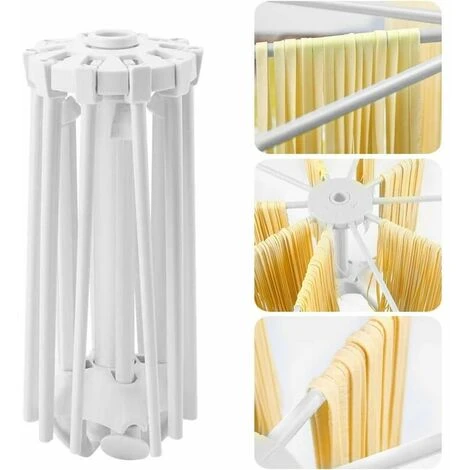 Estante Plegable Para Secar Pasta Fresca Estante Para Secar Pasta Fresca 10 Barras Portátil, Fácil De Almacenar, Rápido De Configurar (blanco)... 7 Estante Plegable Para Secar Pasta Fresca Estante Para Secar Pasta Fresca 10 Barras Portátil, Fácil De Almacenar, Rápido De Configurar (blanco)... - Imagen 5