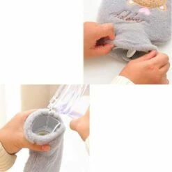 Botella De Agua Caliente De Goma Alta De 2 Piezas Botella De Agua Caliente Con Parte Superior Suave Y Esponjosa Alivio Del Dolor De Agua Para Noches Acogedoras Alivio Del Dolor De Hombro 1000ML 500ML -Cocina Electrodomésticos Ventas 87716245 5