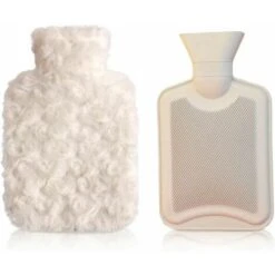 Botella De Agua Caliente, 2L Cashmere Teddy Bear Mini Botella De Agua Caliente De Dibujos Animados Botella De Agua Caliente De Felpa A Prueba De Fugas Botella De Agua Caliente Lavable Extraíble