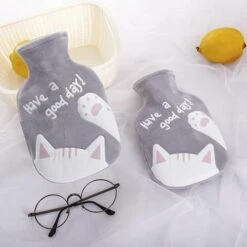 Botella De Agua Caliente Con Tapa De Botella De Agua Caliente Tri T Botella De Agua Caliente Lavable Extraíble Botella De Agua Caliente De Goma Cubierta De Tri T Para Mantener Las Manos Calientes Rega -Cocina Electrodomésticos Ventas 87720413 5