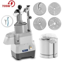 Cortadora De Verduras Eléctrica Trituradora De Alimentos 735 W Cortador De Mesa Cortador De Cocina 3 L