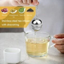 Infusor De Té De 2 Piezas, Infusor De Té De Acero Inoxidable ø 4 Cm Filtro De Té Para Té, Especias Y Condimentos -Cocina Electrodomésticos Ventas 87854327 3