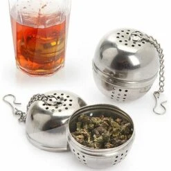 Infusor De Té De 2 Piezas, Infusor De Té De Acero Inoxidable ø 4 Cm Filtro De Té Para Té, Especias Y Condimentos -Cocina Electrodomésticos Ventas 87854327 5