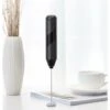 MODOU Espumador De Leche Eléctrico, Espumador De Leche Eléctrico Mini Batidor De Huevos, Mezclador De Bebidas Con Batidor De Acero Inoxidable Y Soporte Para Capuchino, Latte, Lat, Chocolate Caliente, -Cocina Electrodomésticos Ventas 90004561 1