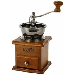 Molinillo De Café Manual Vintage, Máquina De Café Con Manivela Portátil Cónica De Rebabas De Cerámica