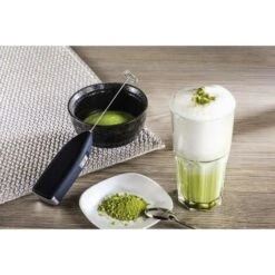 Espumador De Leche "Milchicopter" (fabricado En Acero, Motor Muy Potente A 14.000 Rpm, Espiral Especial, Fácil Limpieza, Espumador De Leche, Cepillo Matcha) Negro - DKSFJKL -Cocina Electrodomésticos Ventas 90009777 5