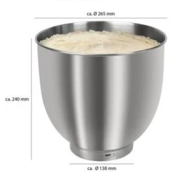 Bomann Amasadora KM 6036 CB De Titanio, 10 Litros, Cuenco De Acero Inoxidable, 6,5 Kg -Cocina Electrodomésticos Ventas 90247435 3