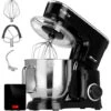 MPM MRK-19B Batidora Amasadora Repostería Profesional, Robot Cocina Orbital, 6,5L, 6 Velocidades Acero Inox 2200W Acero Inoxidable / Negro -Cocina Electrodomésticos Ventas 90396505 1