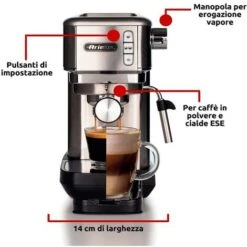 Cafetera Express ARIETE 1380 Inox 15 Bar -Cocina Electrodomésticos Ventas 92605832 3