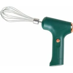 Batidor De Mano Eléctrico Batidor De Huevos Eléctrico Inalámbrico Carga Doméstica Batidor De Huevos De Mano Batidor Pequeño Revuelva Crema De Clara De Huevo Cocina Conveniente De Usar (color : Verde)