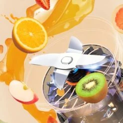 Mini Licuadora De Jugo Portátil Botella De Batido Recargable Portátil Color: Verde -Cocina Electrodomésticos Ventas 93996226 5