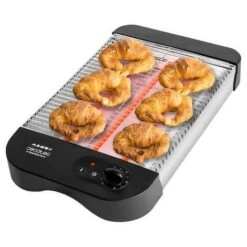 Cecotec Tostador Plano Turbo EasyToast Basic. 900 W, 3 Resistencias Halógenas, 6 Niveles