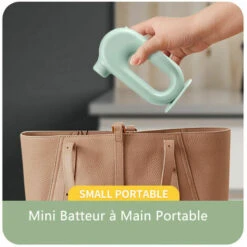 Batidor Eléctrico FVO, Batidor De Mano, Batidor De 4 Velocidades Para Hornear, Pastel Vertical, Crema De Huevo, Inalámbrico -Cocina Electrodomésticos Ventas 95552861 4