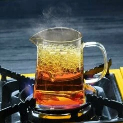 Tetera De Fondo Cuadrado Transparente De 1 Pieza Con Infusor De Vidrio Transparente, Infusor De Borosilicato Para El Hogar, Perfecto Para Té Y Café (950 Ml) -Cocina Electrodomésticos Ventas 95587543 5