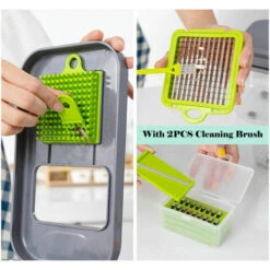 Picadora De Verduras Multifuncional 22 En 1, Picadora Manual Con Cortador De Alimentos, Para Cebolla, Ajo, Zanahoria, Patata, Con Separador De Huevos, Pelador Protector De Manos, -Cocina Electrodomésticos Ventas 96342215 4