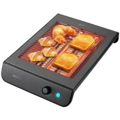 Tostador Plano Turbo EasyToast InoxDark Cecotec