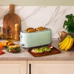 Tostador Vertical Toast&Taste 1600 Retro Double Green Cecotec -Cocina Electrodomésticos Ventas 96872697 2