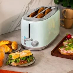 Tostador Vertical Toast&Taste 1600 Retro Double Blue Cecotec -Cocina Electrodomésticos Ventas 96872767 3