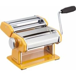 KitchenCraft World Of Flavours Stainless Steel Pasta Maker Machine - Yellow