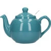 London Pottery Farmhouse - Tetera Pequeña De Cerámica Con Infusor, Color Aqua, 2 Tazas (600 Ml)