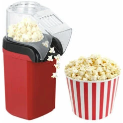 Máquina Para Hacer Palomitas De Maíz De 1200 W, Máquina Para Hacer Palomitas De Maíz Con Circulación De Aire Caliente, Operación Con Un Botón, Lista En 3 Minutos, Sin Aceite, Baja En Grasa, Fácil De L