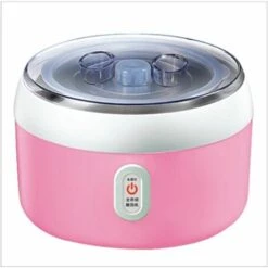 Máquina Eléctrica Para Hacer Yogur, 220 V, 1,2 L, Automática, Para El Hogar, Máquina Para Hacer Yogur, Cortador De Yogur, Herramienta De Elaboración (rosa)