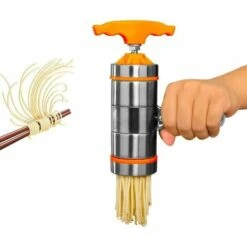 Máquina Para Hacer Pasta Manual, Prensa Para Pasta Manual, Máquina Para Hacer Fideos Manual, Máquina Para Hacer Pasta De Acero Inoxidable, Viene Con 7 Moldes Para Espagueti Manual - -Cocina Electrodomésticos Ventas 97608445 3