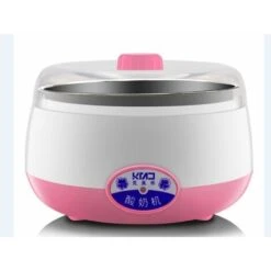 Máquina Para Hacer Yogur Eléctrica, 220 V, 1 L, Para El Hogar, Máquina Automática Para Hacer Yogur En Crema, Yogur (rosa)