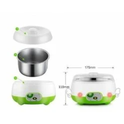 Máquina Para Hacer Yogur Eléctrica, 220 V, 1 L, Para El Hogar, Máquina Automática Para Hacer Yogur En Crema, Yogur (rosa) -Cocina Electrodomésticos Ventas 97619714 4