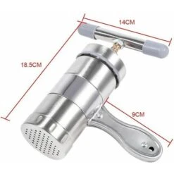 Máquina Manual Para Hacer Fideos, Máquina Para Hacer Fideos, Máquina De Prensa De Fideos De Acero Inoxidable Con 5 Moldes Para Fideos, Máquina Para Fideos -Cocina Electrodomésticos Ventas 97621231 4