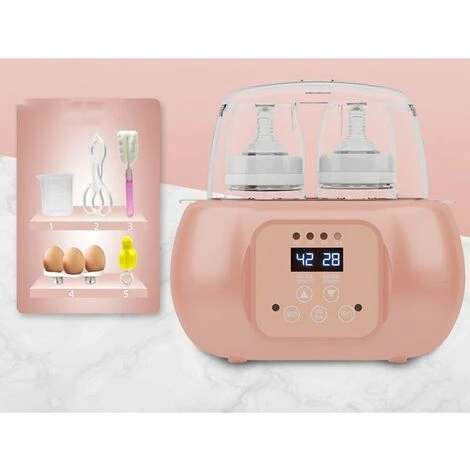 Termostato Dos En Uno Calentador De Leche Calentador De Biberones Máquina Esterilizadora De Aislamiento Con Control Remoto Cuidado De La Nutrición De La Leche Materna (rosa) 4 Termostato Dos En Uno Calentador De Leche Calentador De Biberones Máquina Esterilizadora De Aislamiento Con Control Remoto Cuidado De La Nutrición De La Leche Materna (rosa) - Imagen 2